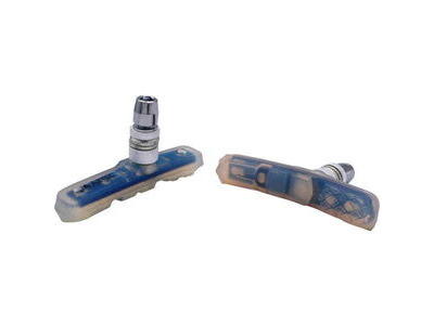 Aztec BMX-type One-Piece brake blocks, 72mm Blue