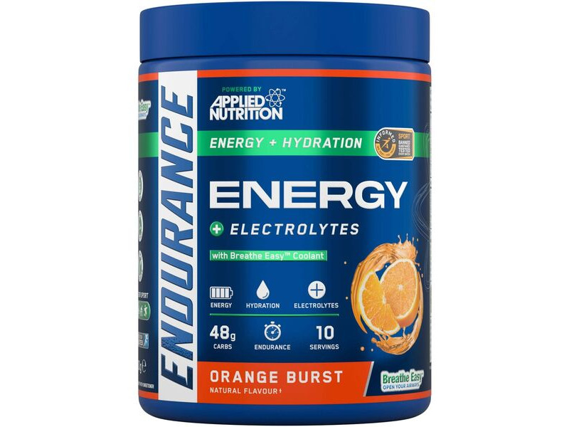 Applied Nutrition Endurance Breathe Energy & Hydration Powder - Orange Burst - 500g click to zoom image