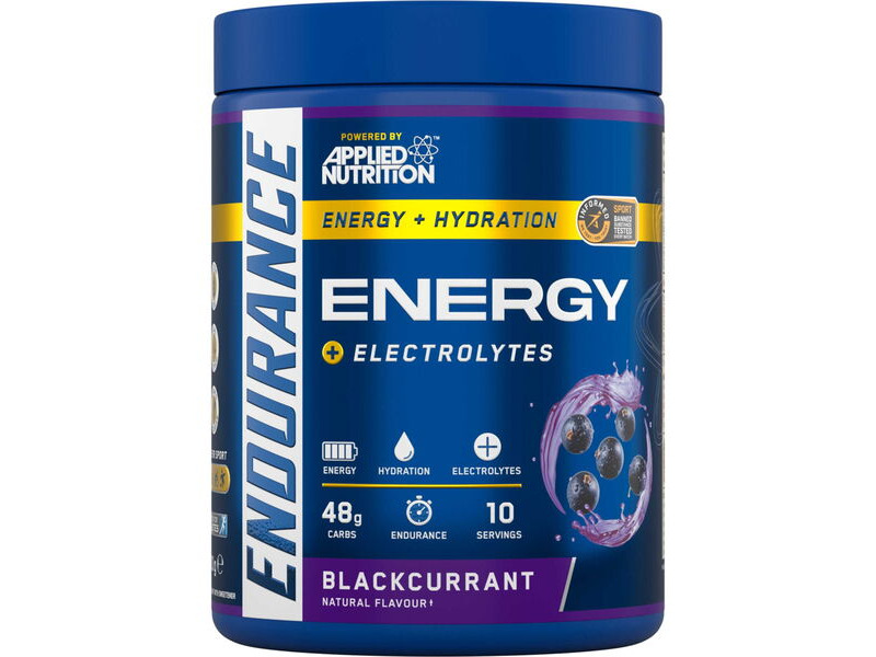 Applied Nutrition Endurance Energy & Hydration Powder - Blackcurrent - 500g click to zoom image