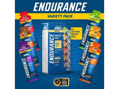 Applied Nutrition Endurance Isotonic Energy Gel - Variety Pack - 6 Gels In Box click to zoom image