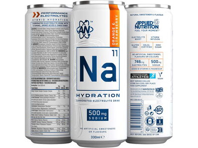 Applied Nutrition Na.11 Hydration Drink - Orange & Strawberry - 330ml x Box of 12 click to zoom image