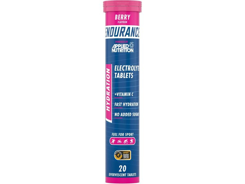 Applied Nutrition Endurance Hydration Electrolyte Tablets - Berry - 6 x 20 Tabs click to zoom image