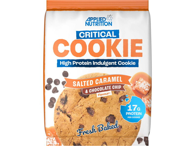 Applied Nutrition Protein Critical Cookie - Salted Caramel & Choc Chip - 73g x Box of 12 click to zoom image