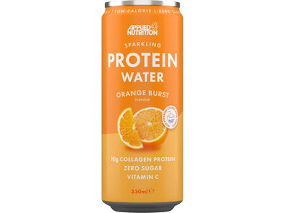 Applied Nutrition Sparkling Protein Water Drink - Orange Burst - 330ml x Box of 12