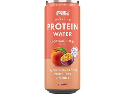 Applied Nutrition Sparkling Protein Water Drink - Tropical Burst - 330ml x Box of 12