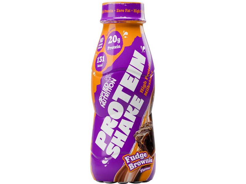Applied Nutrition High Protein Shake Drink - Fudge Brownie - 330ml x Box of 8 click to zoom image