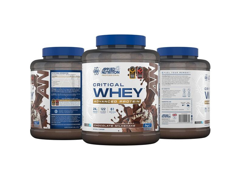 Applied Nutrition Critical Whey Protein Powder - Chocolate - 2kg click to zoom image
