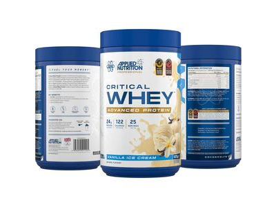 Applied Nutrition Critical Whey Protein Powder - Vanilla - 825g