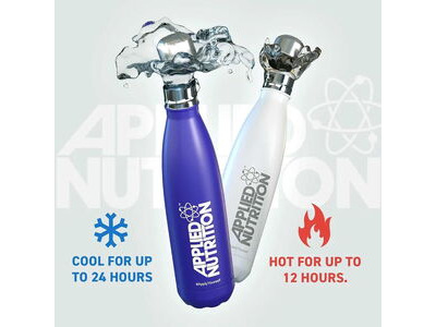 Applied Nutrition Stainless Stell Flask - Blue - 500ml click to zoom image